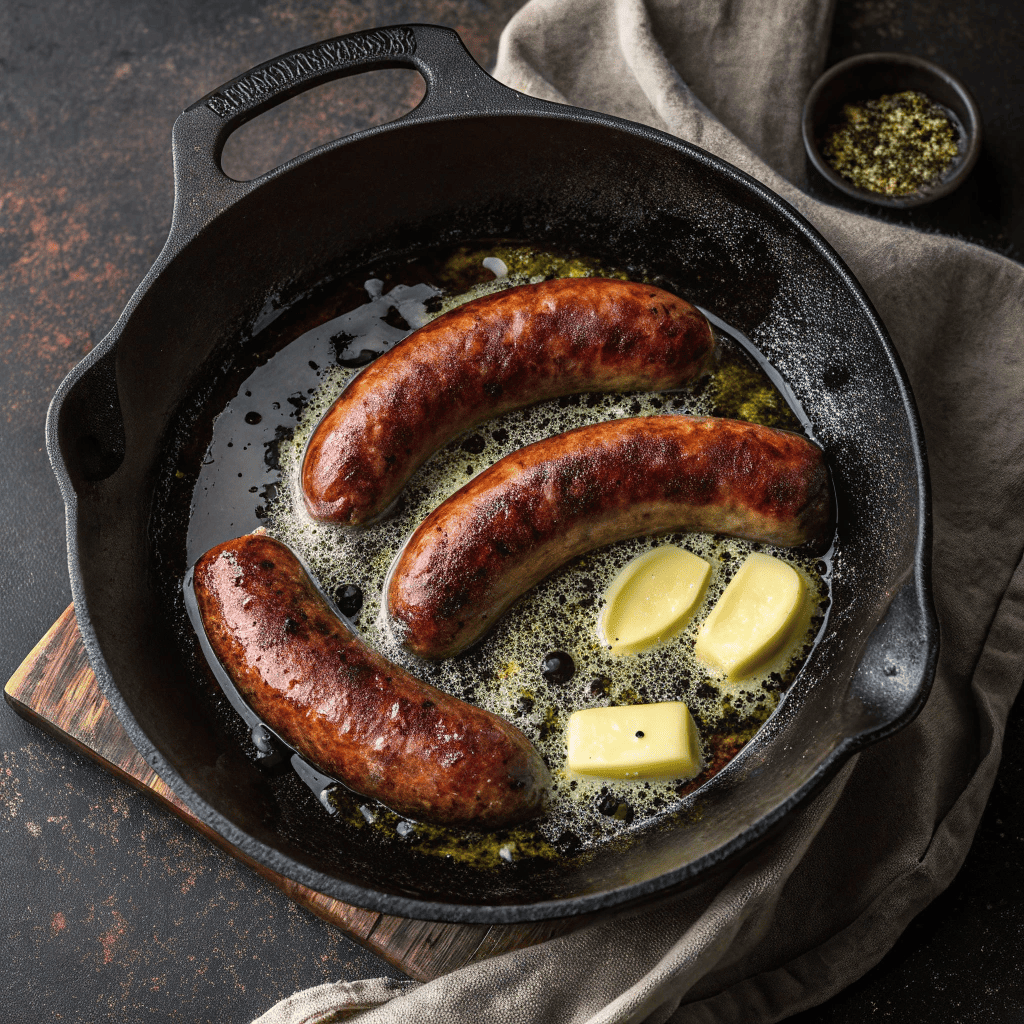 Blood Tongue Sausage: Bold Heritage Brought to the Table 10 Frying blood tongue sausage slices