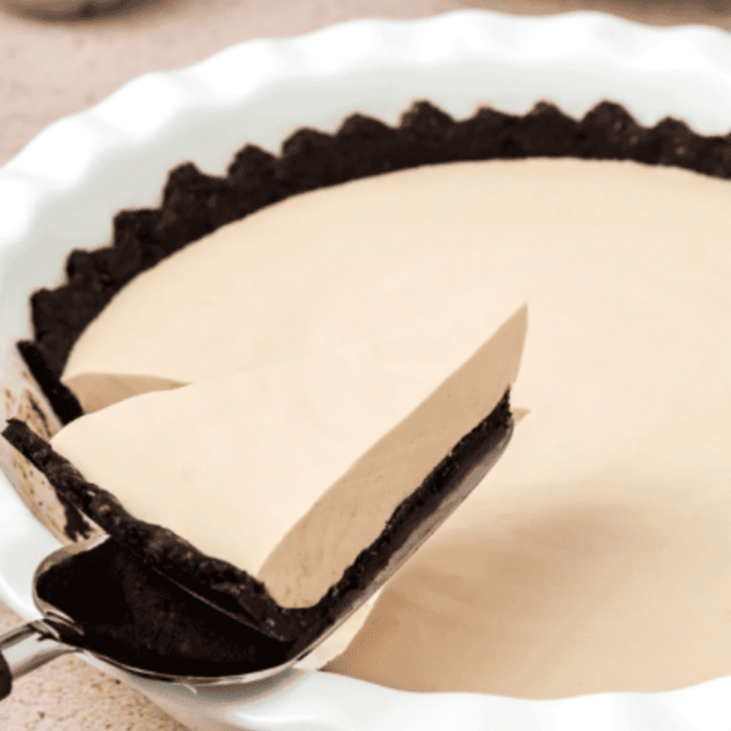Serving a Slice of Keto Cold Brew Coffee Pie