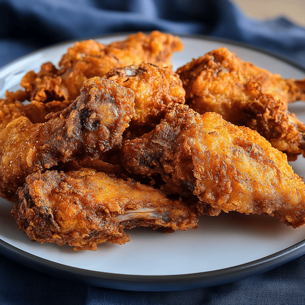 Southern fried rabbit crispy and golden in skillet