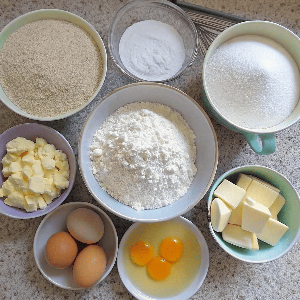 Ingredients for Taco Bell Cinnabon Delights laid out on a counter