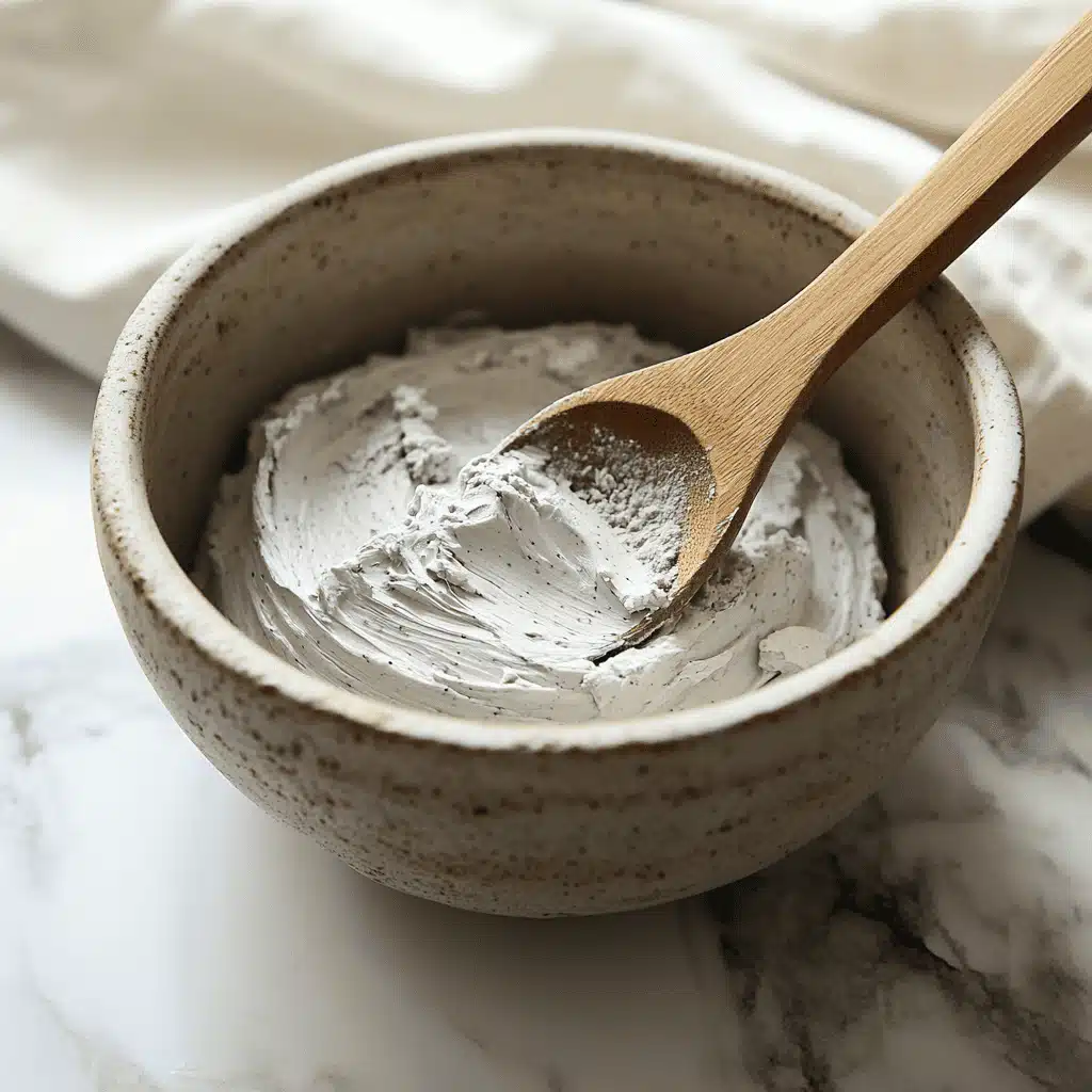 Stirring homemade natural toothpaste