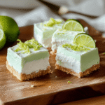No-bake key lime fluff bars with condensed milk