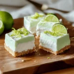 No-bake key lime fluff bars with condensed milk
