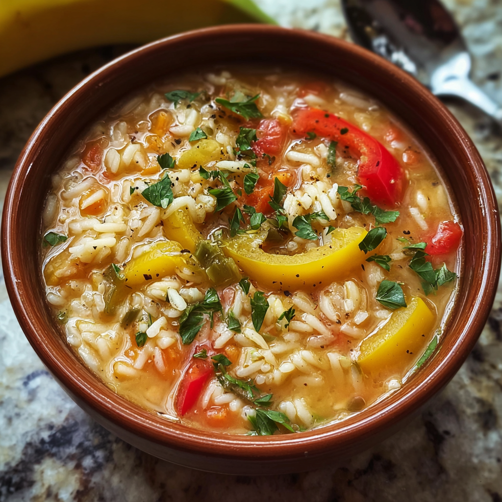 Orzo Stuffed Banana Peppers Soup: A Flavorful One-Pot Feast
