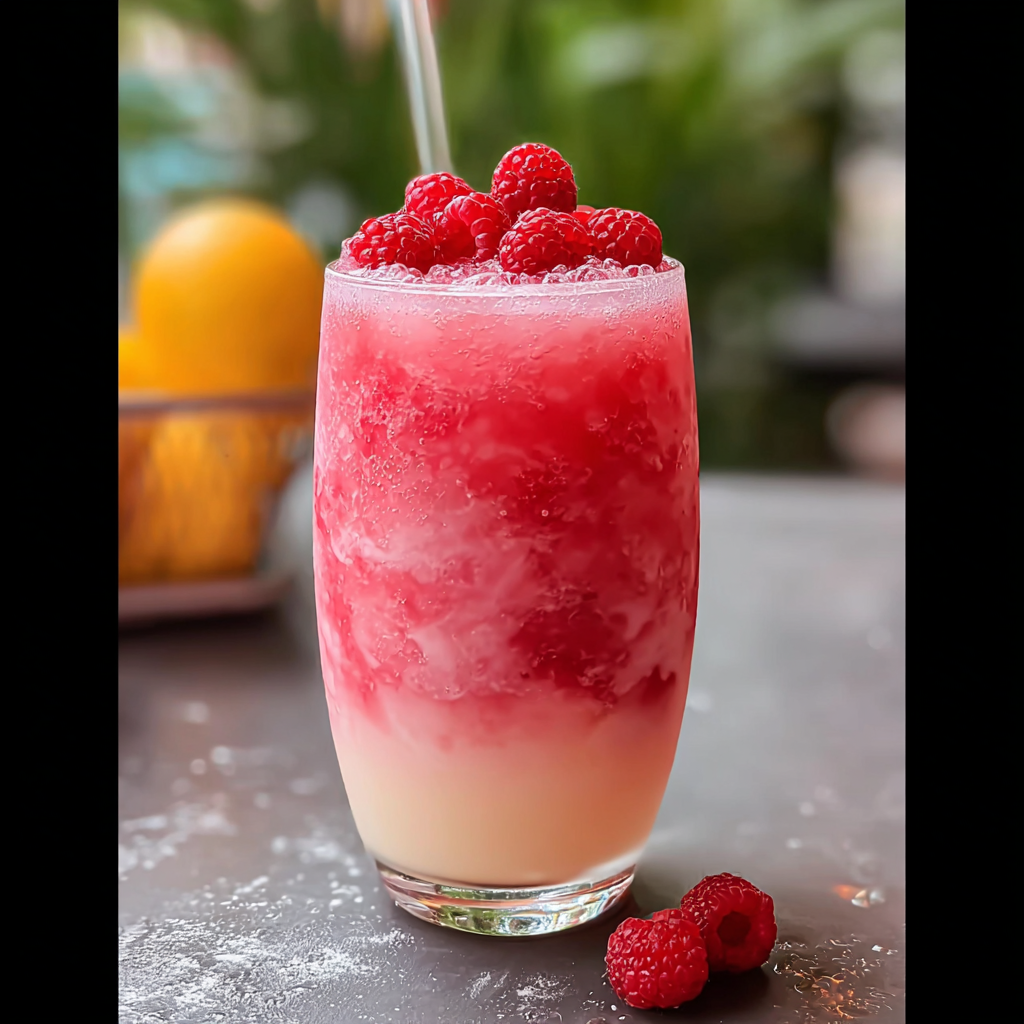 Raspberry Colada Twist: A Fresh Tropical Fusion Drink