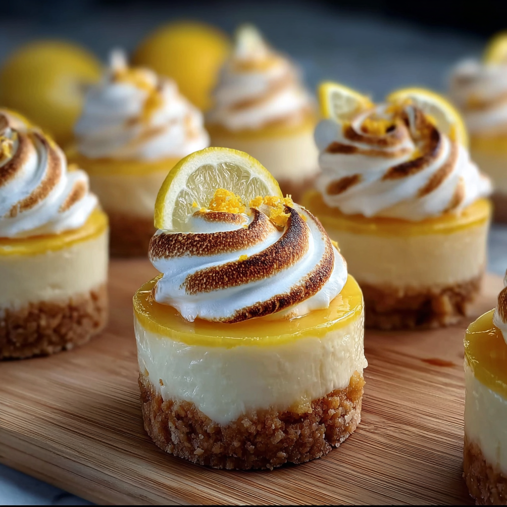 Lemon Meringue Cheesecakes for Quick, Flavorful Desserts