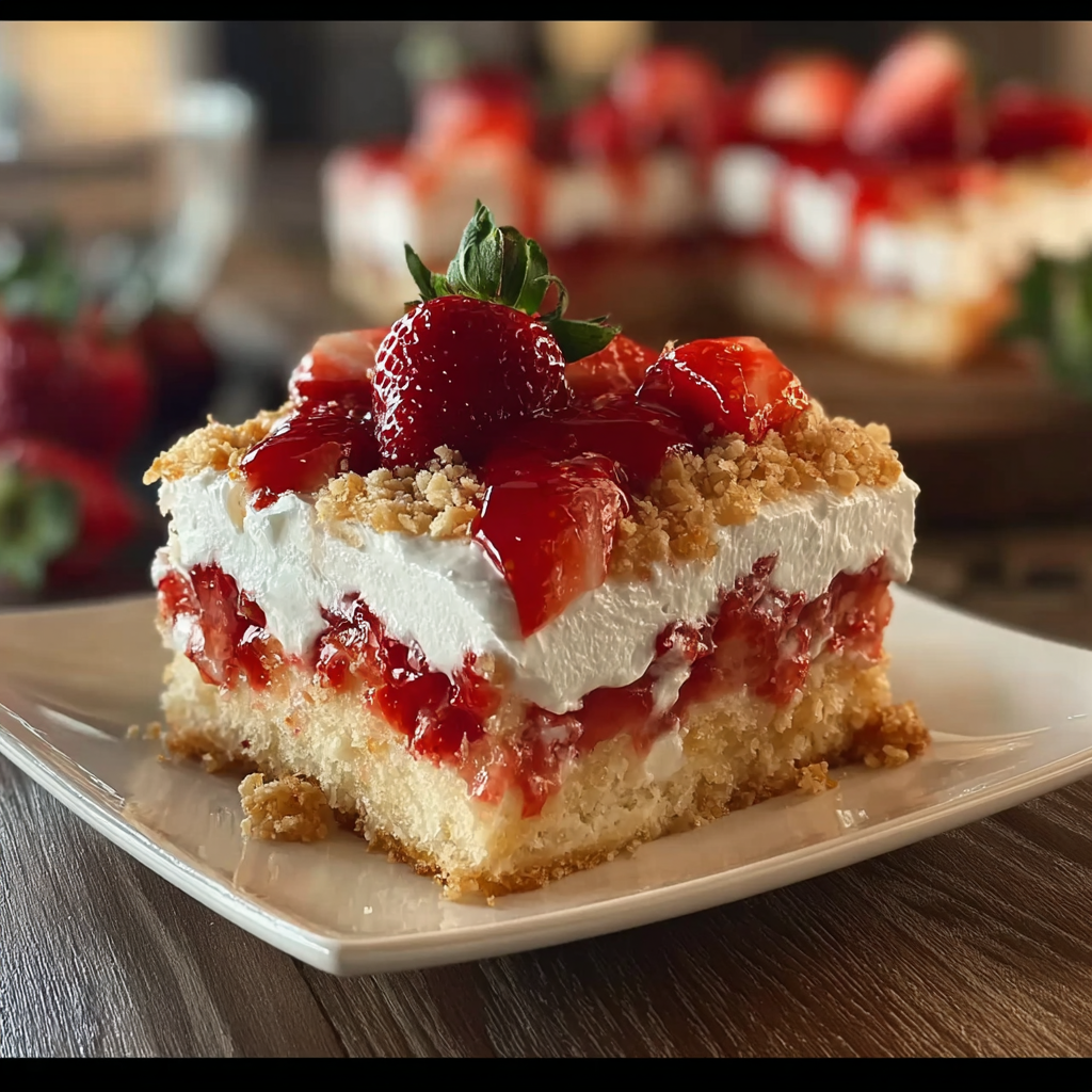 Strawberry Crunch Poke Cake: A Layered Treat Perfected