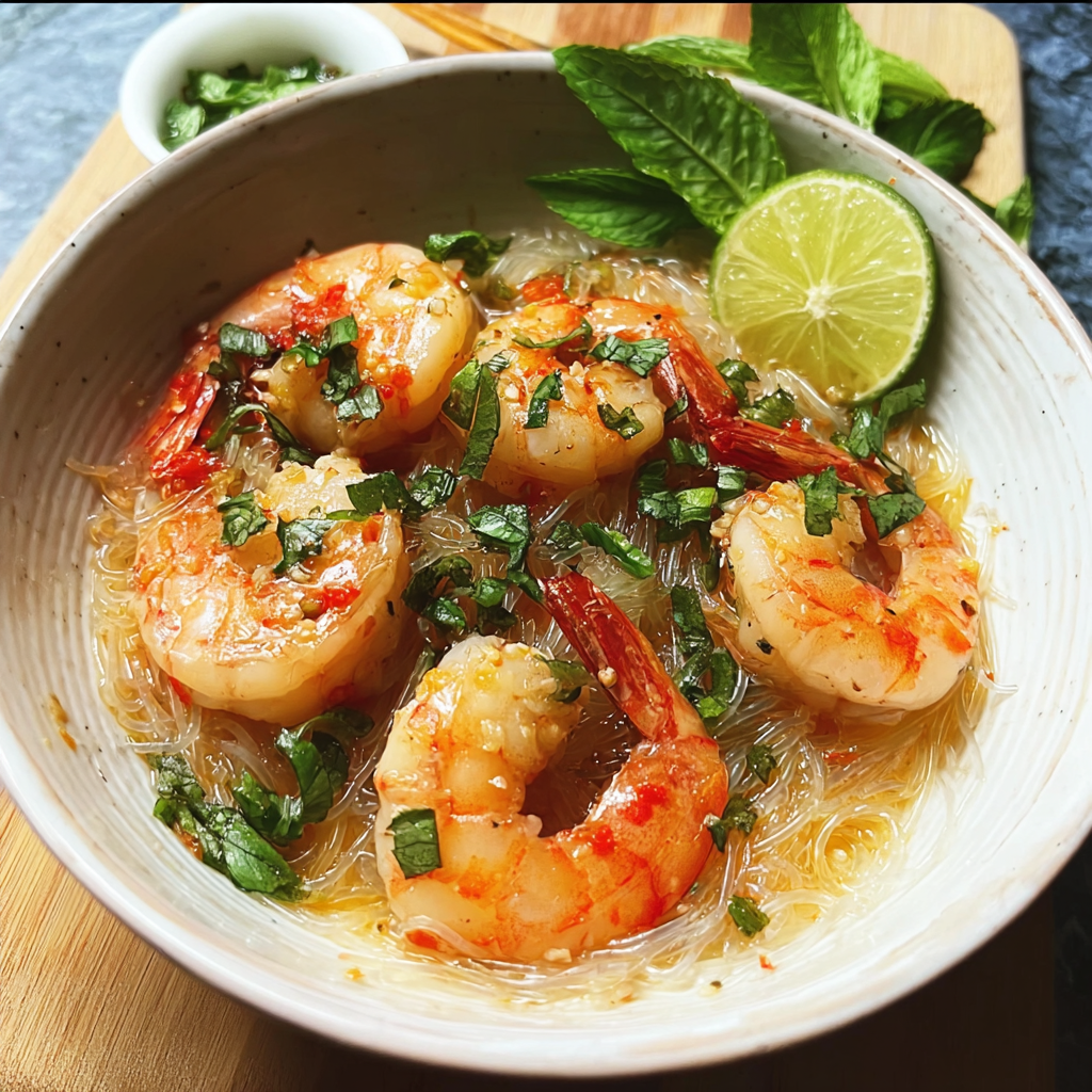 Shrimp and Glass Noodles: A Flavorful One-Pan Weeknight Meal