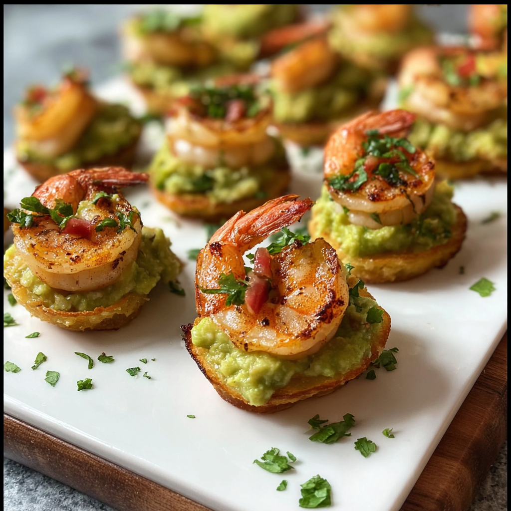 Shrimp Guacamole Bites: Crispy, Creamy Bites of Flavor