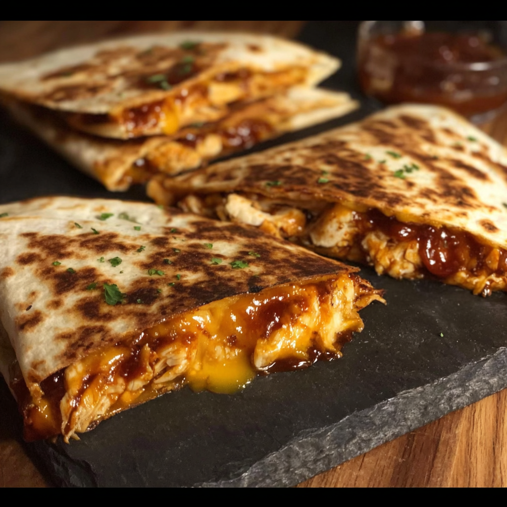 Blackstone Hot Honey BBQ Chicken Quesadillas