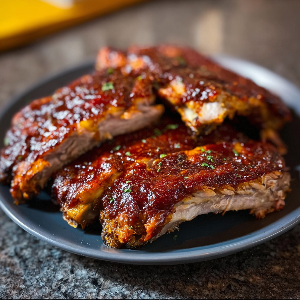 Homemade Slow Cooker BBQ Ribs