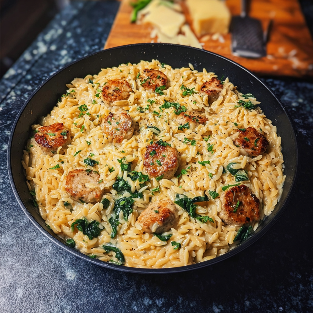 Creamy Chicken Sausage Orzo for Quick Weeknights