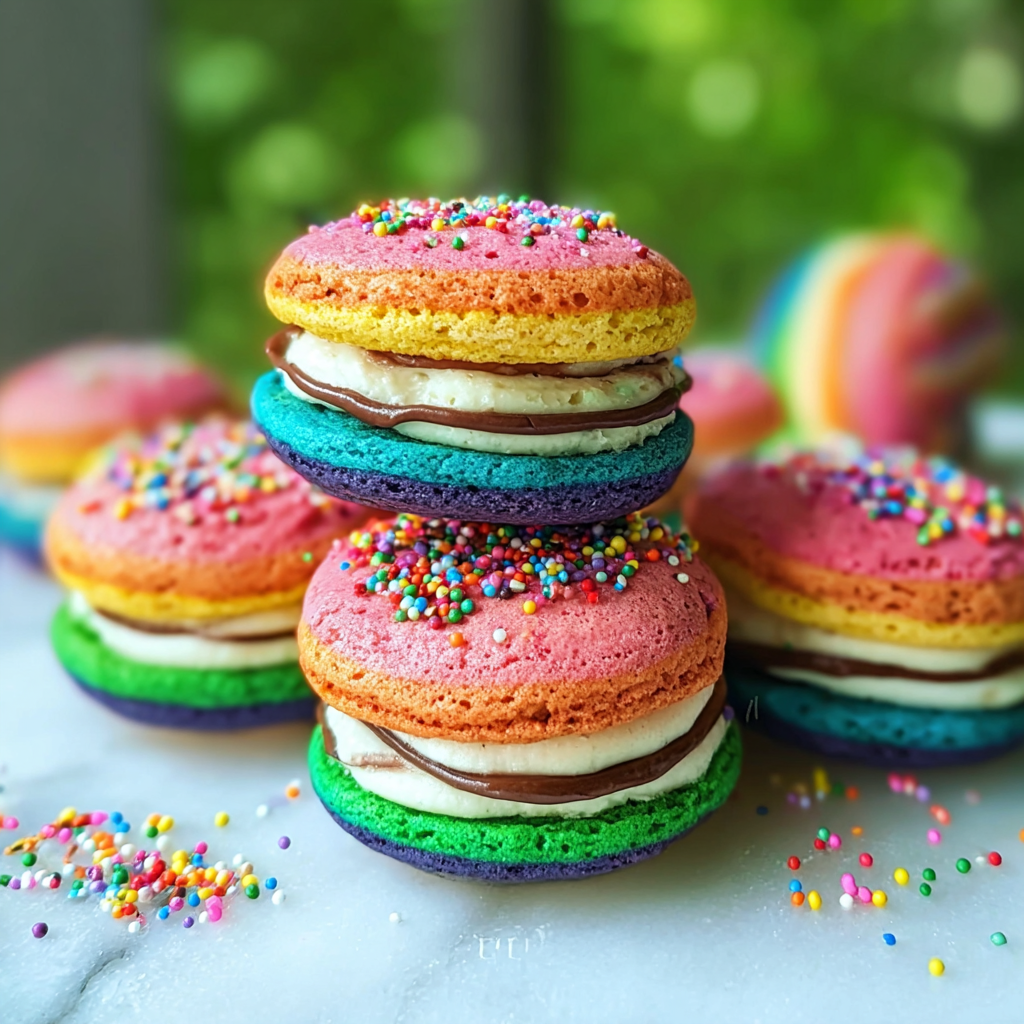 Delicious Rainbow Whoopie Pies Recipe