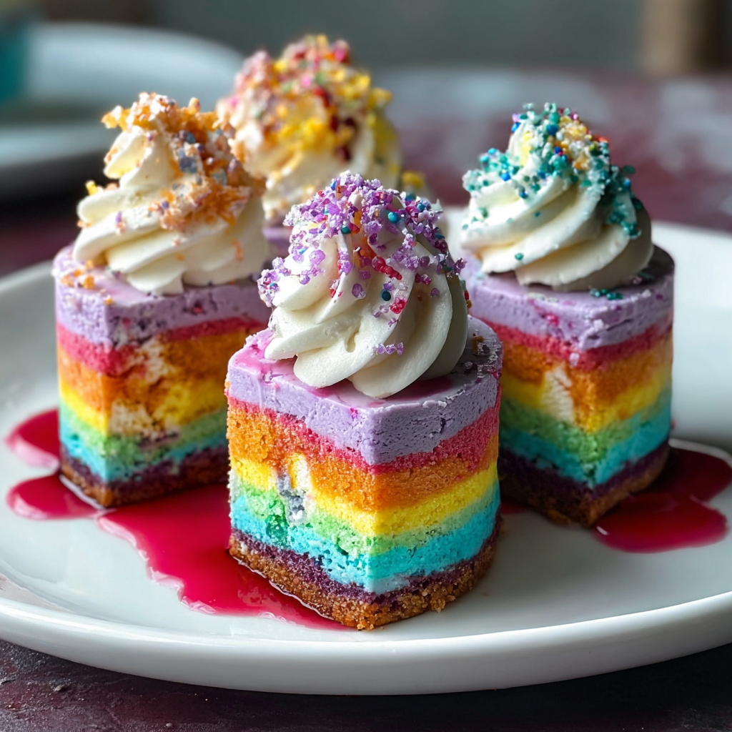 Mini Vegan Rainbow Ice Cream Cakes That Wow