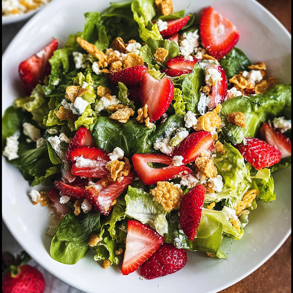 Strawberry Crunch Salad Recipe: A Sweet and Salty Sensation