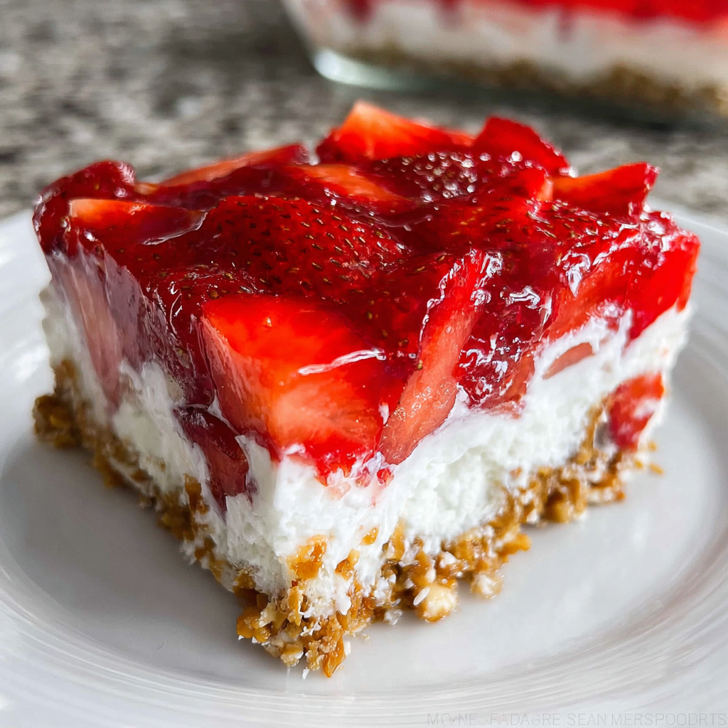 Classic Strawberry Pretzel Salad