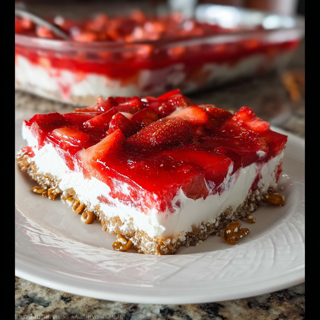 Strawberry Pretzel Salad: A Sweet and Salty Delight