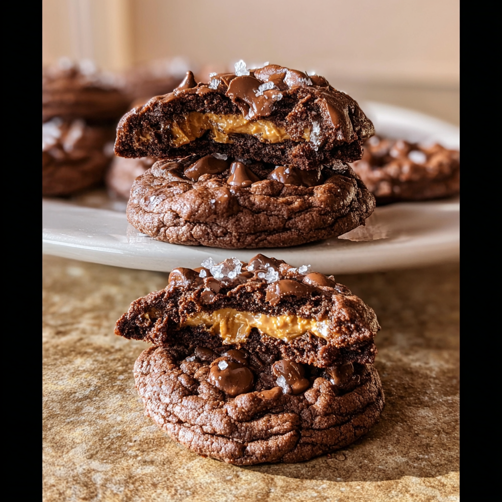Peanut Butter Stuffed Chocolate Cookies Recipe