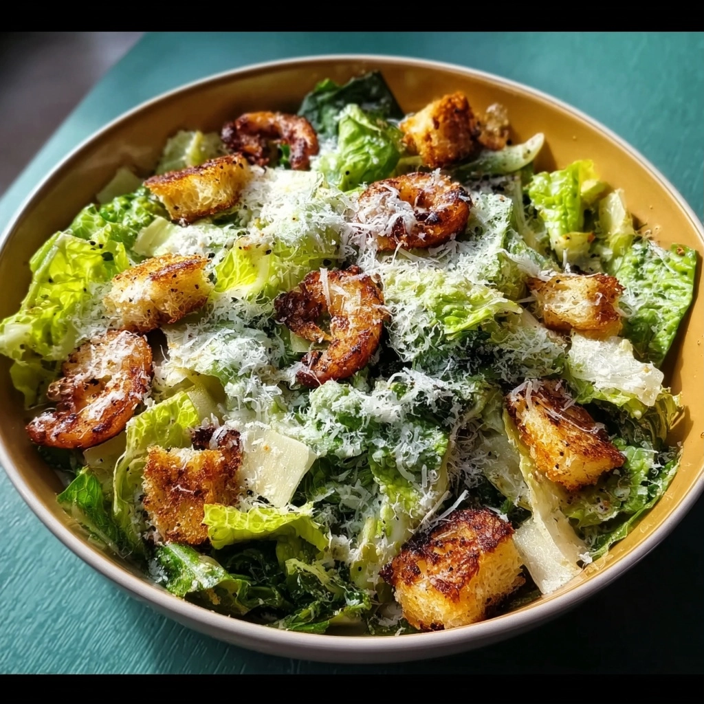 Caesar Salad with Blackened Shrimp Recipe