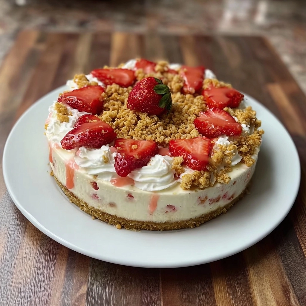 Strawberry Crunch Cheesecake Recipe: A Decadent Dessert