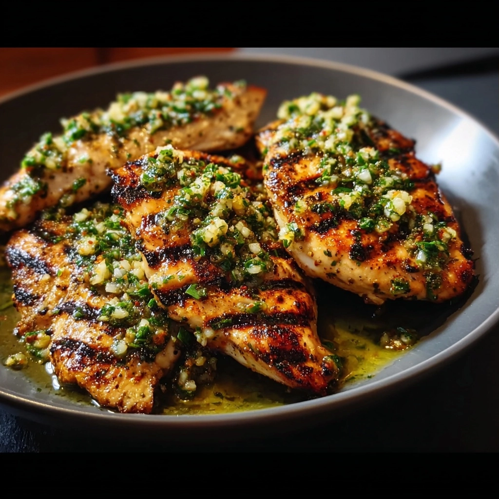 Grilled Chicken with Pepperoncini Garlic Butter