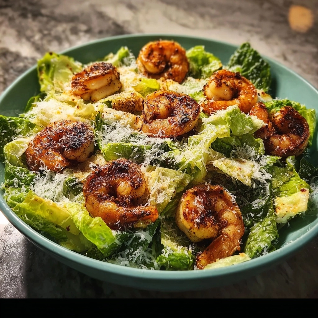 Blackened Shrimp Caesar Salad
