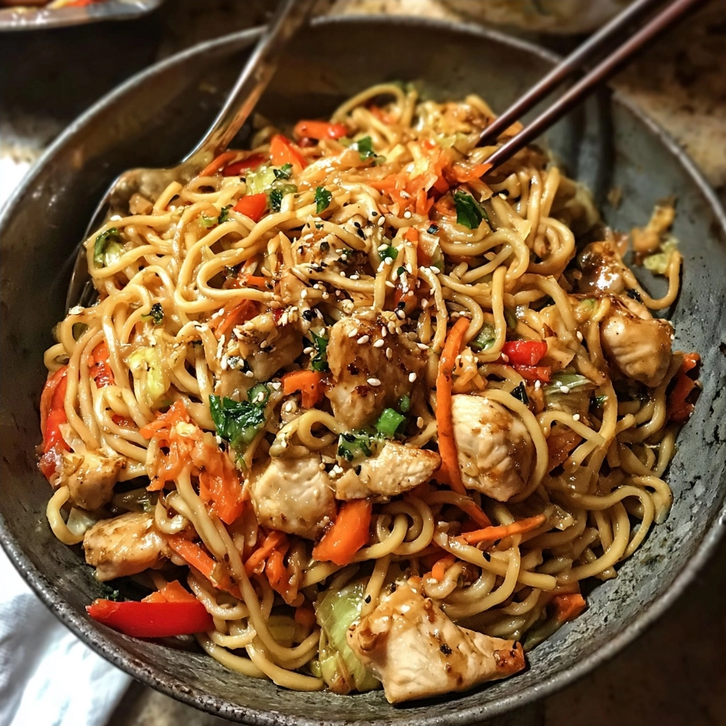 Yakisoba Chicken Recipe | Easy, Quick Weeknight Meal
