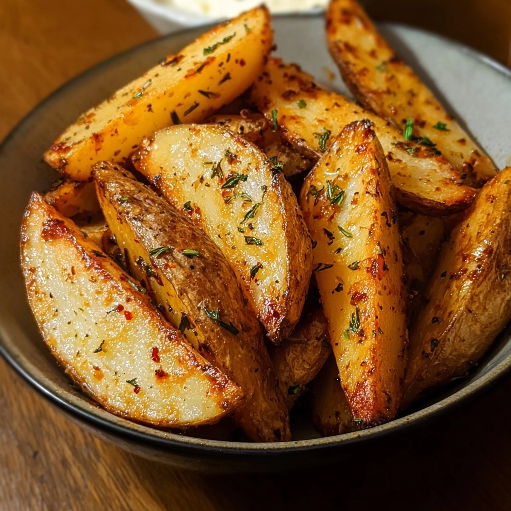 Oven-Baked Potato Wedges with Parmesan