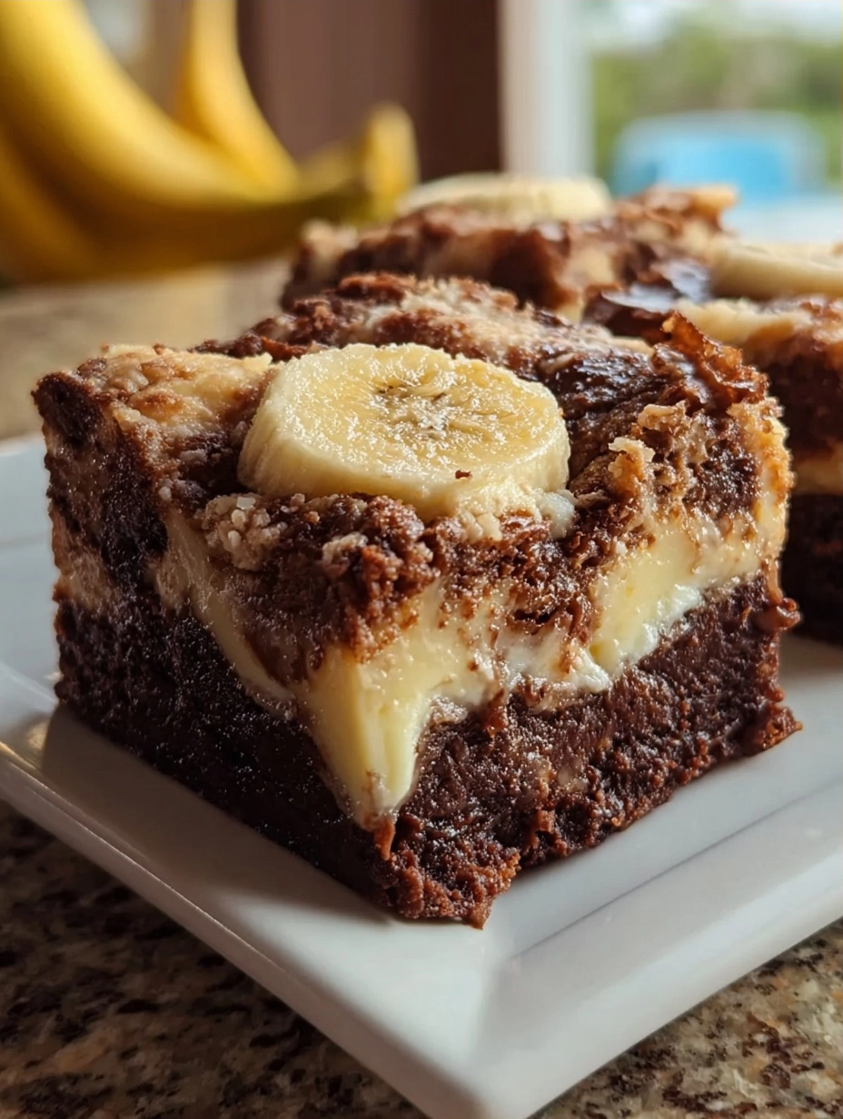 Banana Pudding Brownies with a Classic Twist
