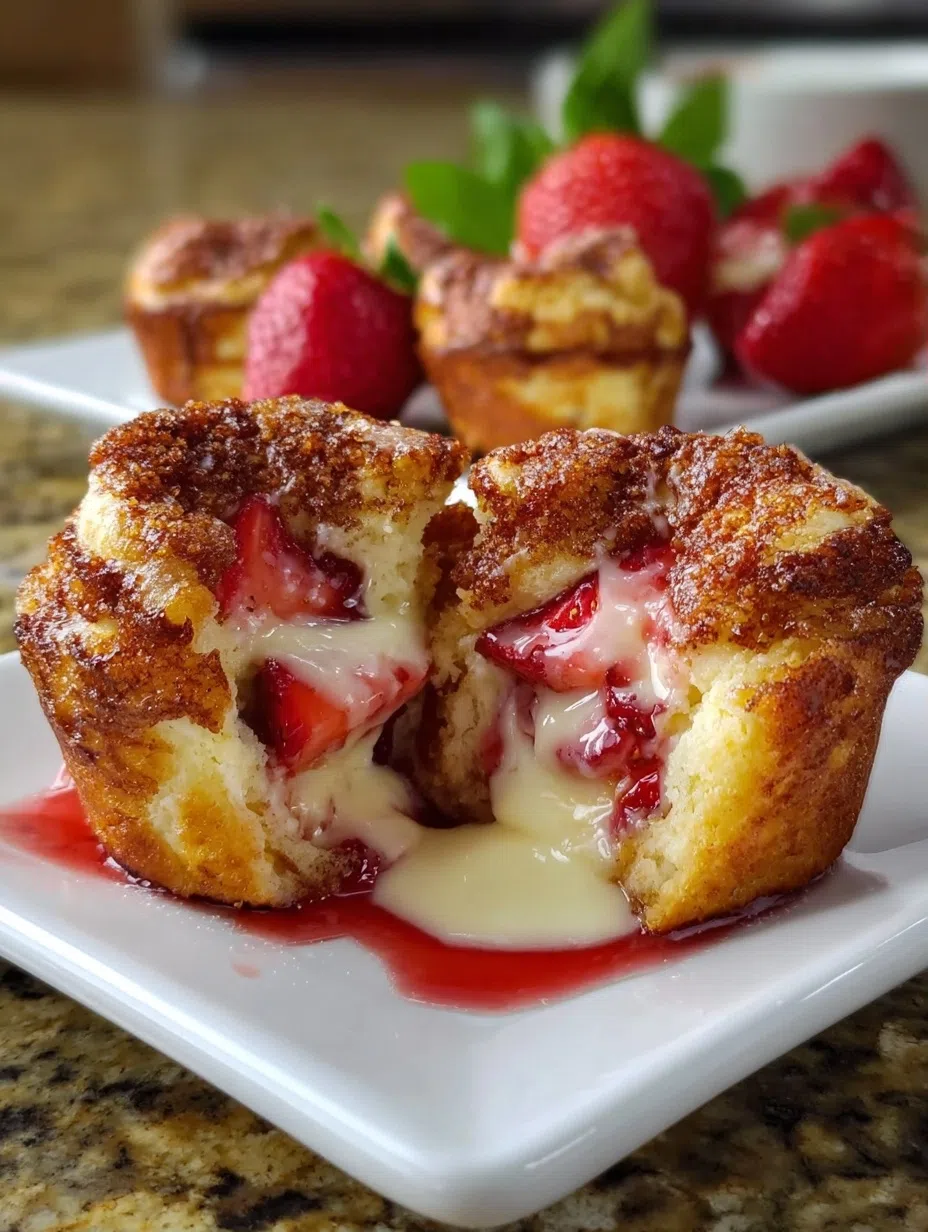 Strawberry French Toast Muffins for Family Breakfast