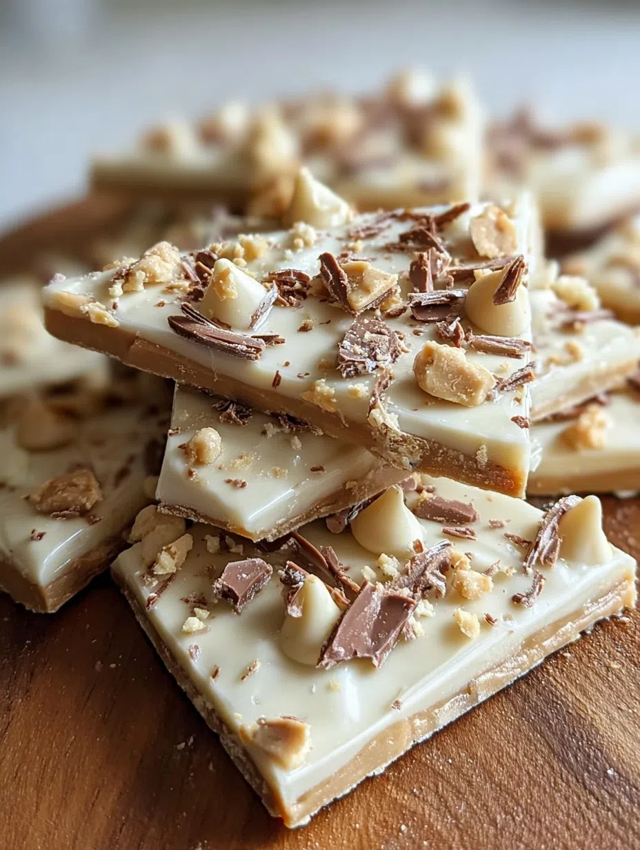 White Chocolate Peanut Butter Bark Recipe