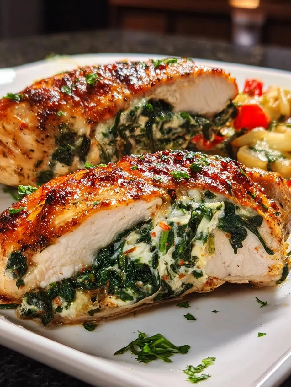 Spinach Stuffed Chicken Breast Recipe in 45 Minutes