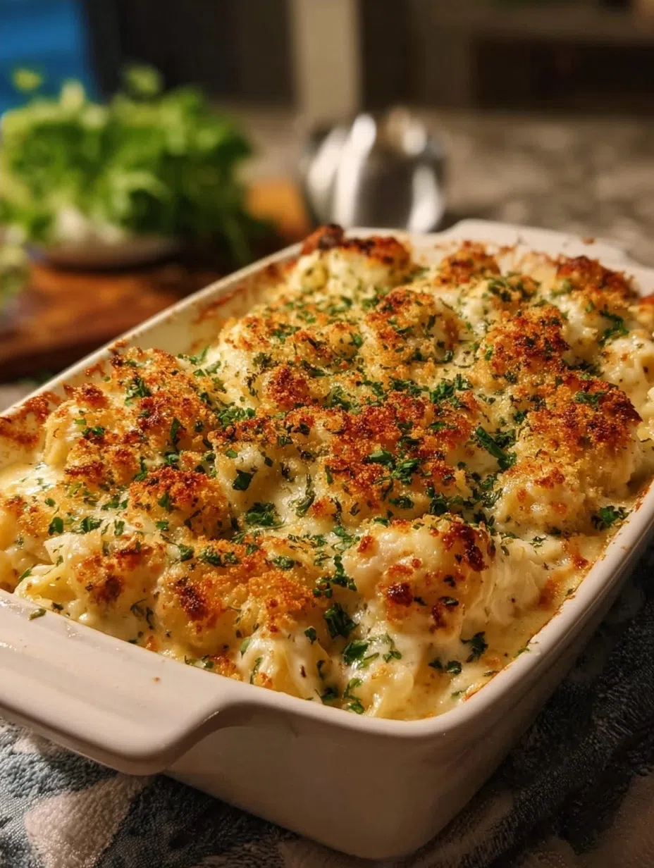 Crispy Garlic Parmesan Chicken Alfredo Bake Recipe