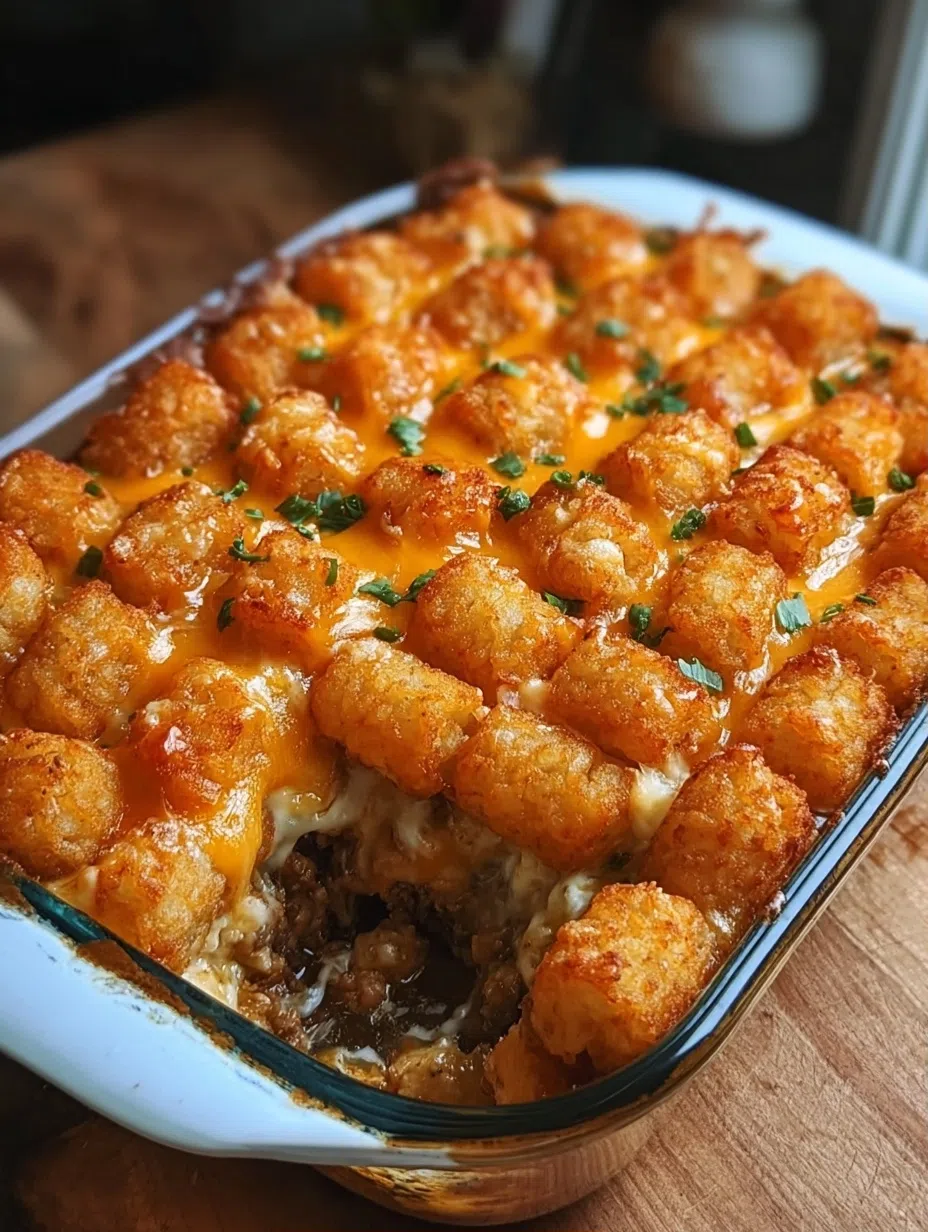 Crispy Tater Tot Casserole