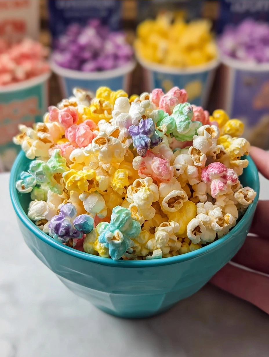 Quick Rainbow Popcorn Recipe for Colorful Desserts