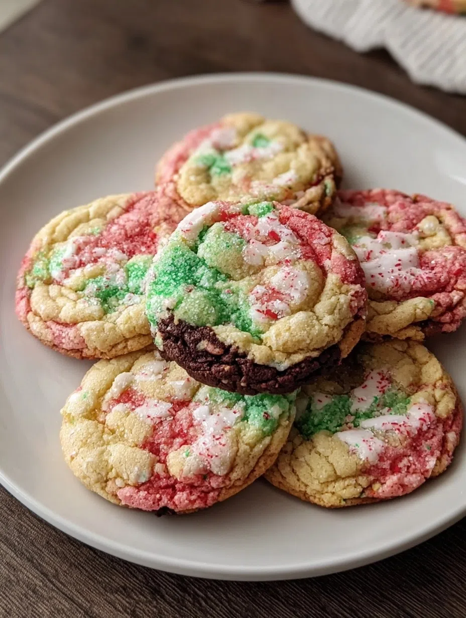 Chewy Spumoni Cookies Recipe with Marble Flavors