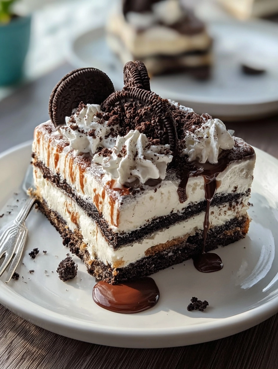 Summer Oreo Ice Box Cake Recipe