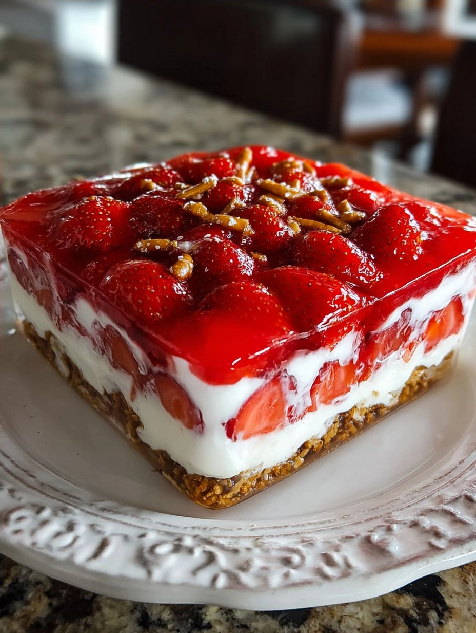 Strawberry Pretzel Salad Recipe for Quick Desserts