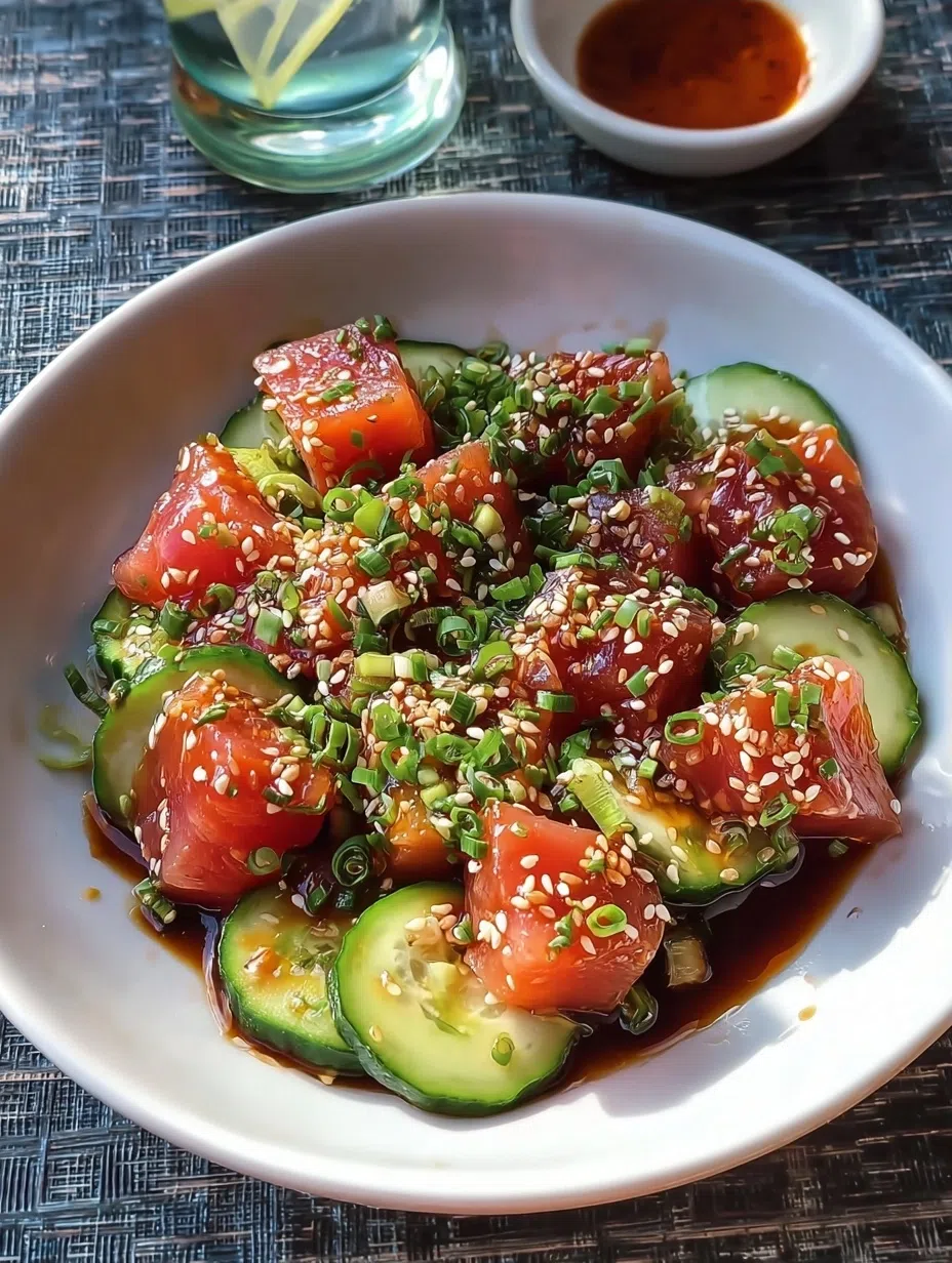 Ahi Tuna Poke with Spicy Mayo