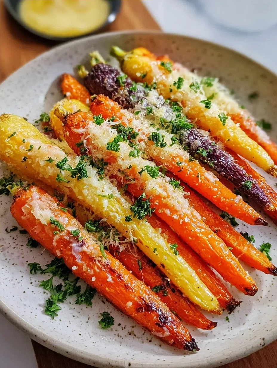 Parmesan Roasted Rainbow Carrots: A Colorful Twist on a Classic Side