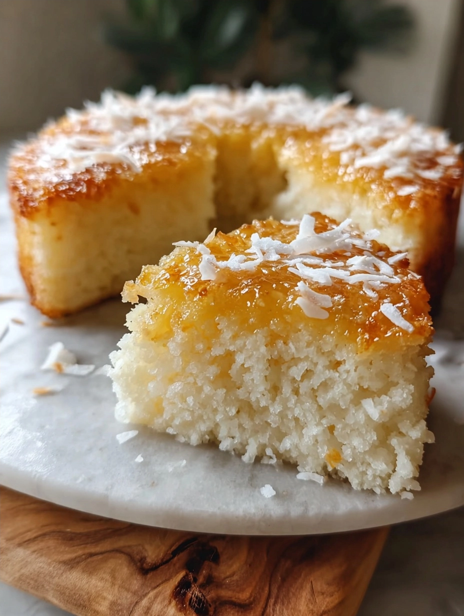 Sticky Coconut Cake: A Tropical Delight