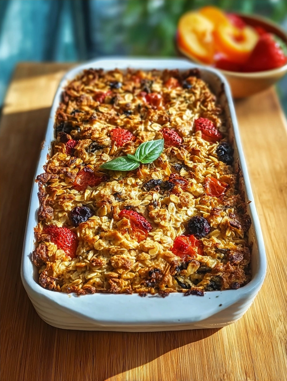 Mediterranean Oat Bake Recipe: Quick & Easy Comfort Food