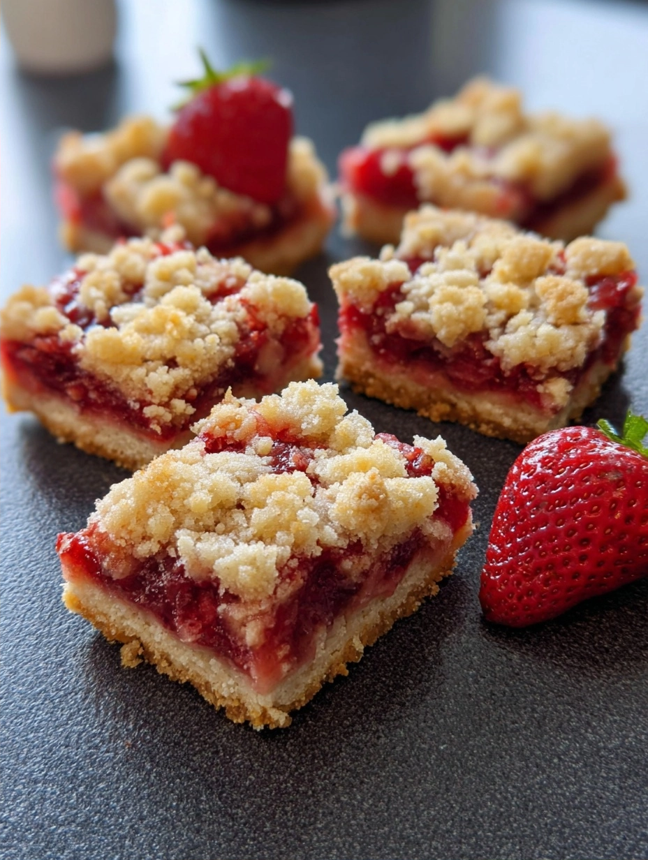 Strawberry Crumb Bars: A Quick and Easy Homemade Delight