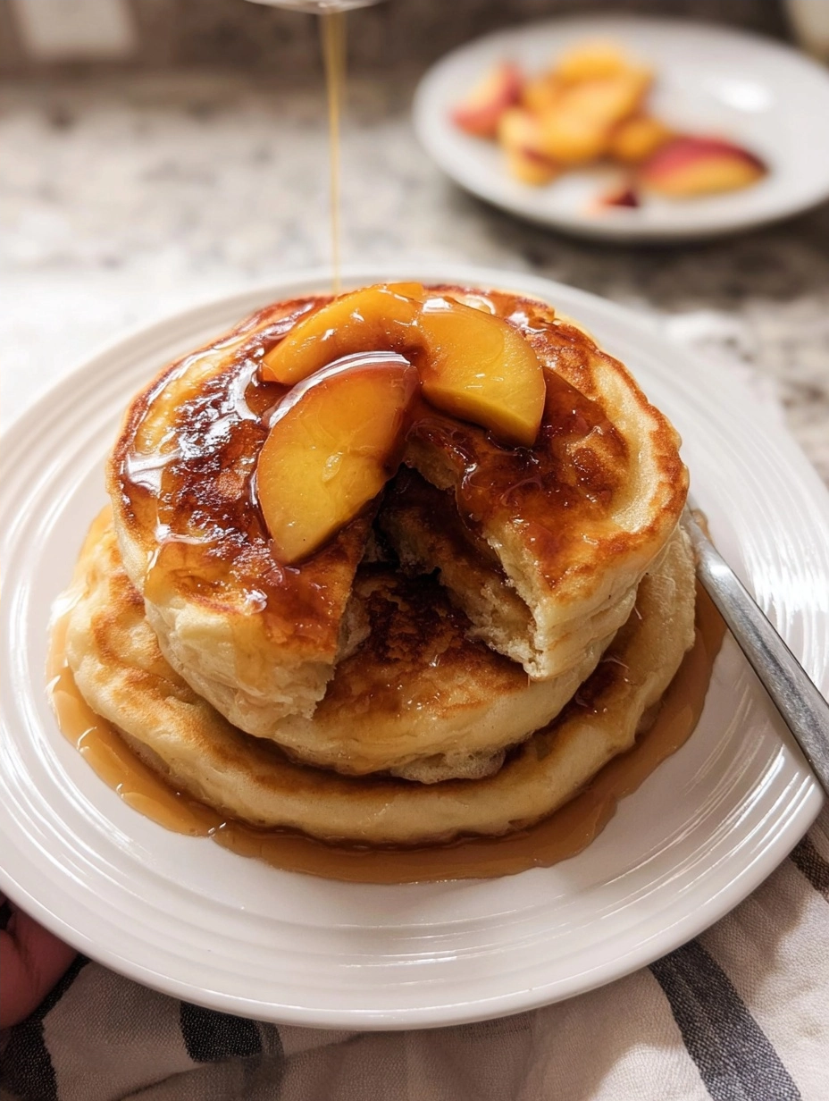 Peach Pancakes Fluffy and Flavorful Recipe