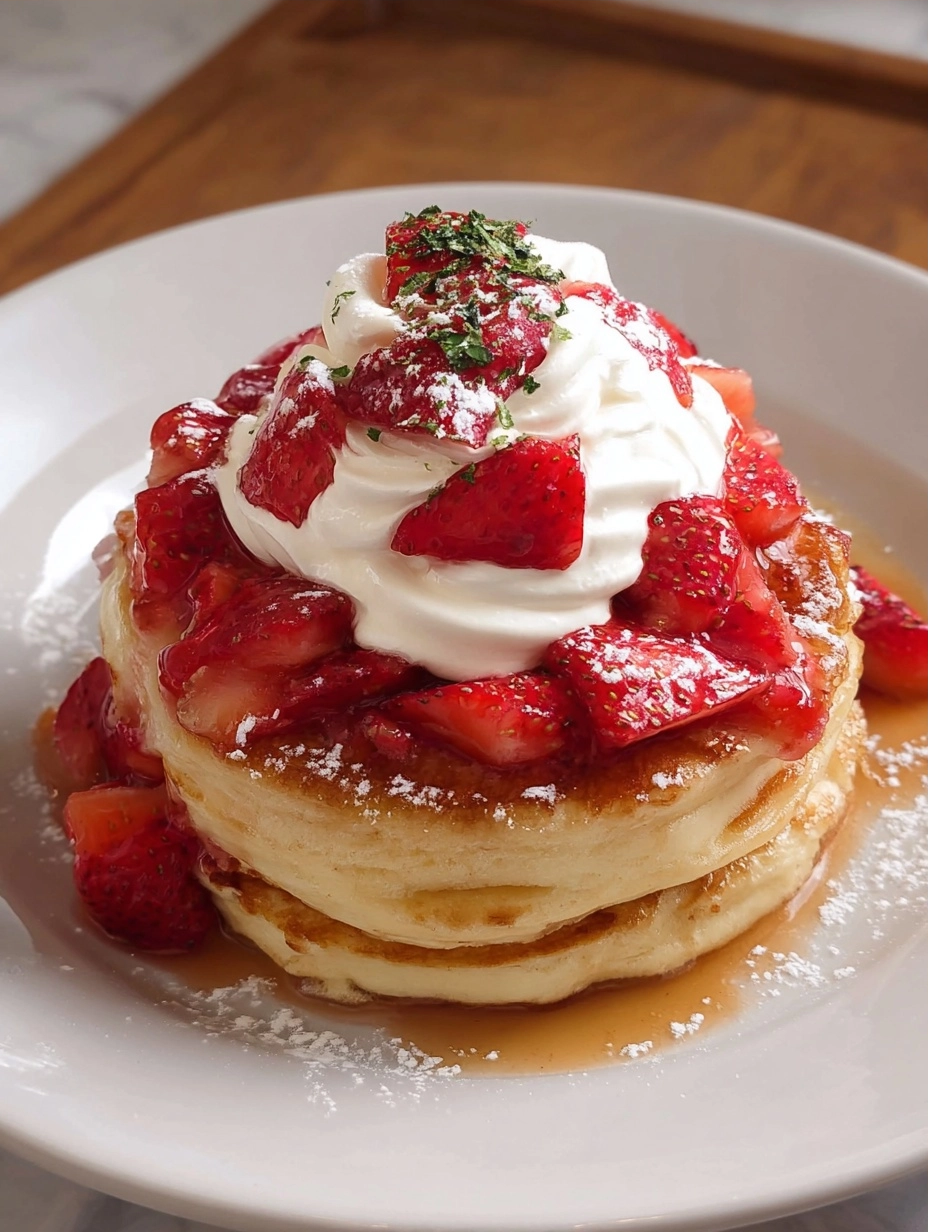 Strawberry Shortcake Pancakes for Sweet Success
