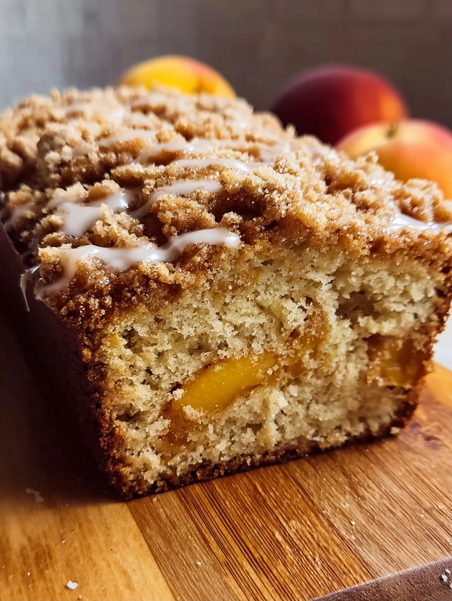 Peach Streusel Bread | A Taste of Sun-Kissed Comfort