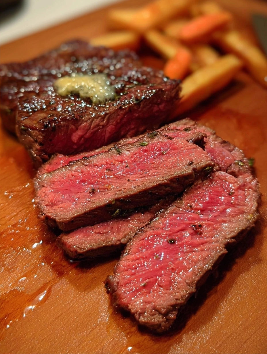 Flat Iron Steak with Sherry-Ginger Sauce Recipe