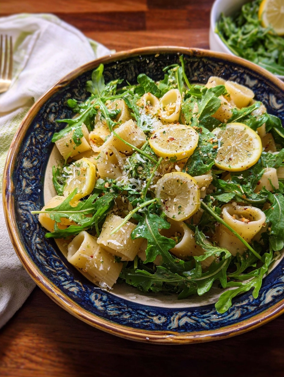 Lemon Arugula Pasta Salad for a Fresh Summer Meal