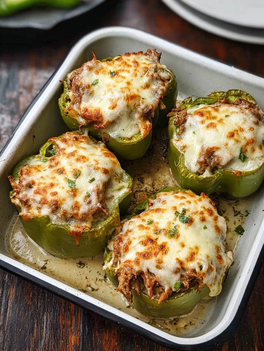 Philly Cheesesteak Stuffed Peppers