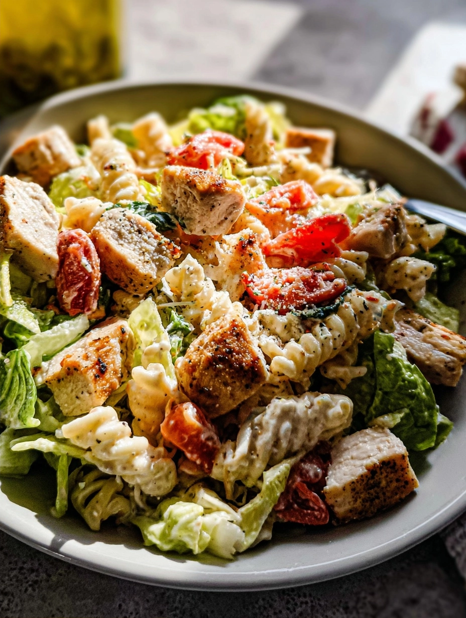 Chicken Caesar Pasta Salad for Quick Weeknights